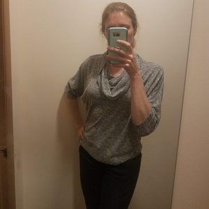 Olivia Moon Flattering Top Cowl Neck 3/4 Sleeves